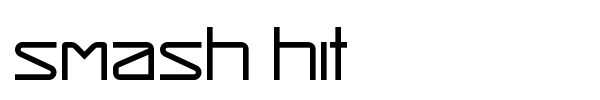 Smash Hit font preview